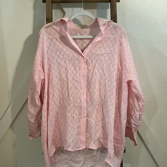 Pink button with matching boxer shorts set - Picture 2 of 4